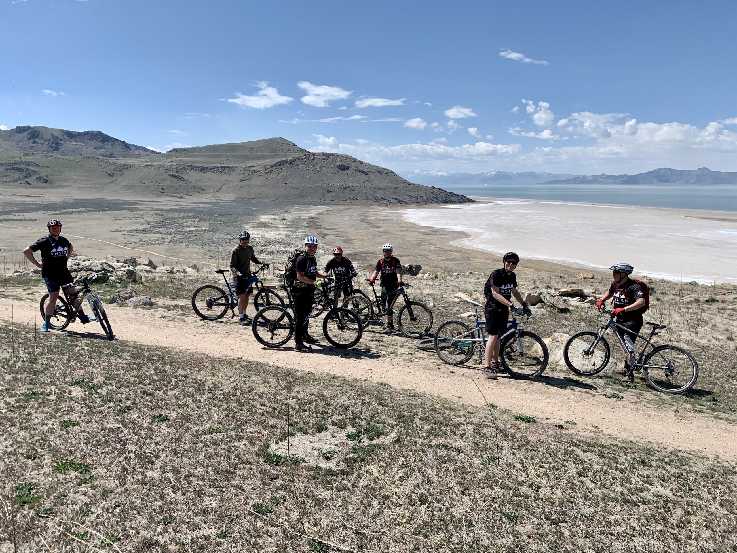 Mt Biking at Antelope Island